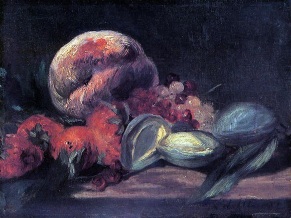  Edouard Manet Almonds, Currants and Peaches - Art Print