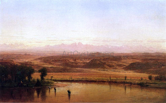  Thomas Worthington Whittredge Along the Platte River, Colorado - Art Print