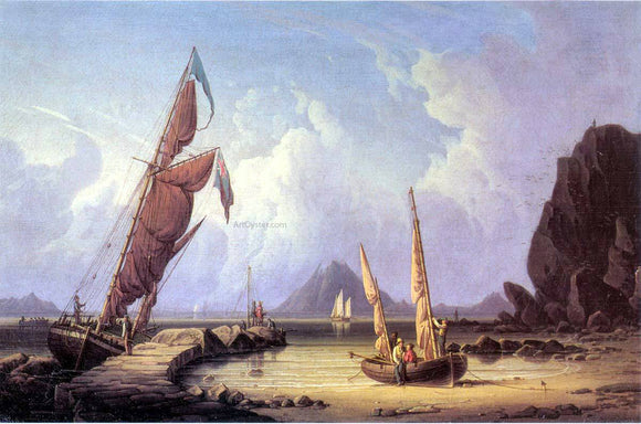  Robert Salmon Along the Shore (also known as Going Ashore) - Art Print