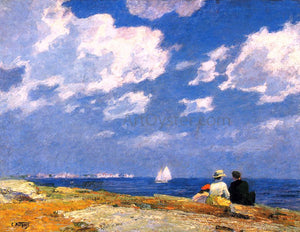  Edward Potthast Along the Shore - Art Print