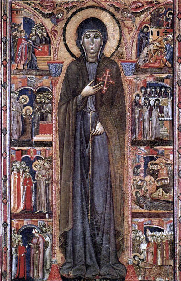  Unknown (4) Masters Altarpiece of St Clare - Art Print