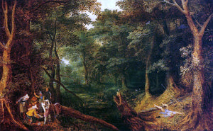  The Elder Jan Bruegel Ambush in the Woods - Art Print