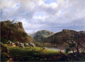  Marie-Francois-Regis Gignoux American Landscape (also known as Majesty of the Mountains) - Art Print