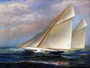  James Gale Tyler America's Cup Racing, RESOLUTE and SHAMROCK IV - Art Print