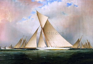  James E Buttersworth America's Cup Yacht VIGILANT, 1893 - Art Print