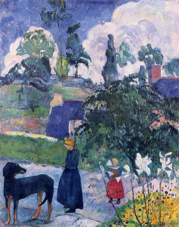  Paul Gauguin Among the Lillies - Art Print