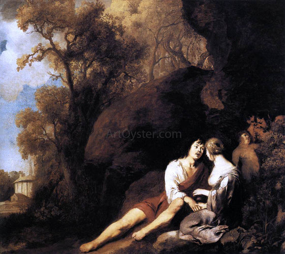  Sir Peter Lely Amorous Couple in a Landscape - Art Print