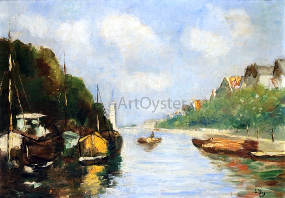  Lesser Ury Amsterdam Canal - Art Print