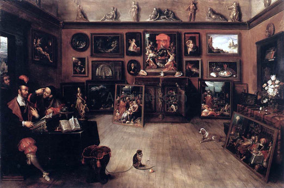 II Frans Francken Antique Dealer's Gallery - Art Print