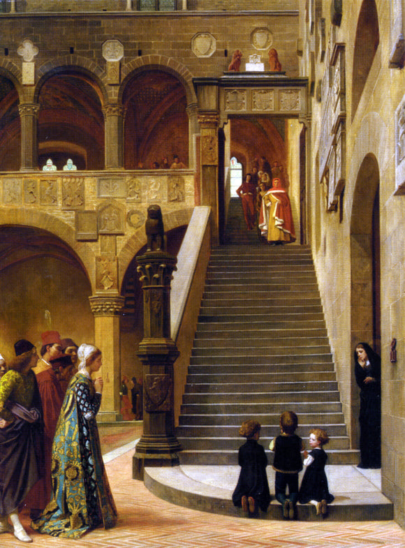  William Frederick Yeames An Appeal to the Podesta - Art Print