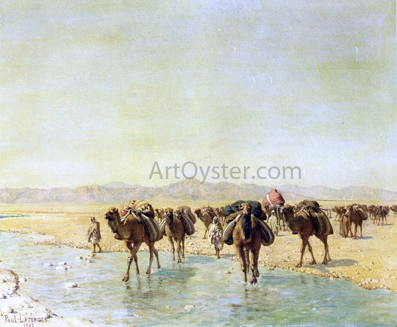  Paul Baptiste Lazerges An Arab Caravan - Art Print