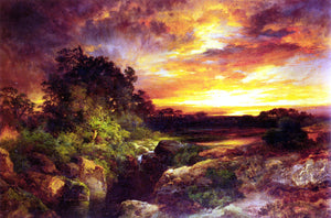  Thomas Moran An Arizona Sunset Near the Grand Canyon - Art Print