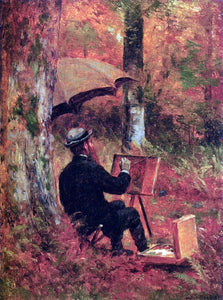 Thomas Worthington Whittredge An Artist at His Easel - Art Print