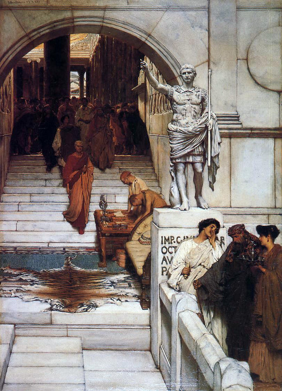  Sir Lawrence Alma-Tadema An Audience at Agrippa's - Art Print