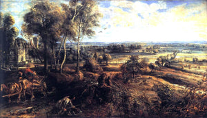  Peter Paul Rubens An Autumn Landscape with a View of Het Steen - Art Print