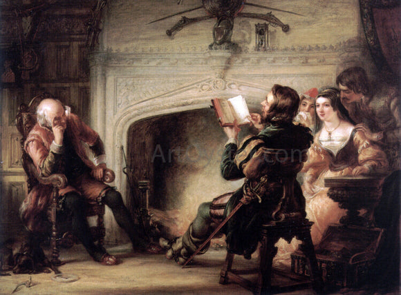  Solomon Alexander Hart An Early Reading of Shakespeare - Art Print
