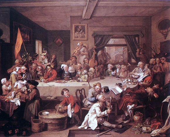  William Hogarth An Election Entertainment - Art Print