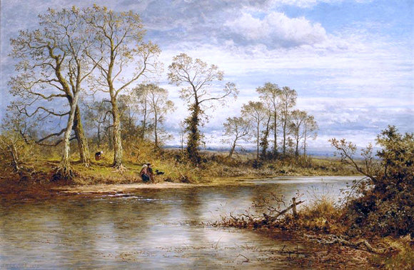  Benjamin Williams Leader An English River in Autumn - Art Print