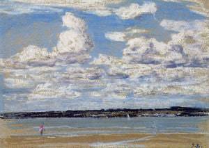  Eugene-Louis Boudin An Estuary in Brittany - Art Print