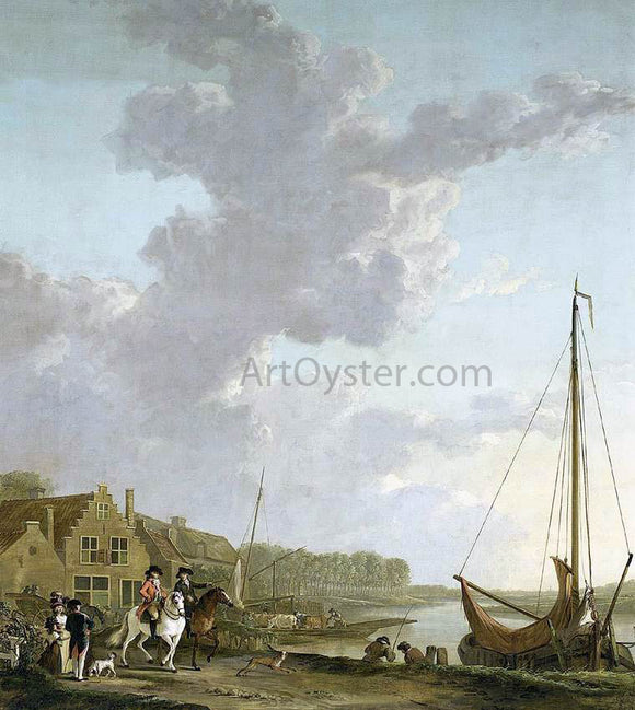  Abraham Van I Strij An Extensive River Landscape - Art Print