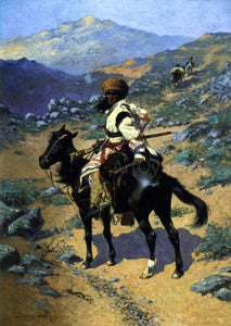  Frederic Remington An Indian Trapper - Art Print