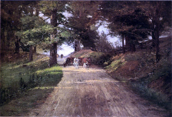  Theodore Clement Steele An Indiana Road - Art Print