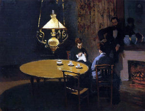  Claude Oscar Monet An Interior After Dinner - Art Print