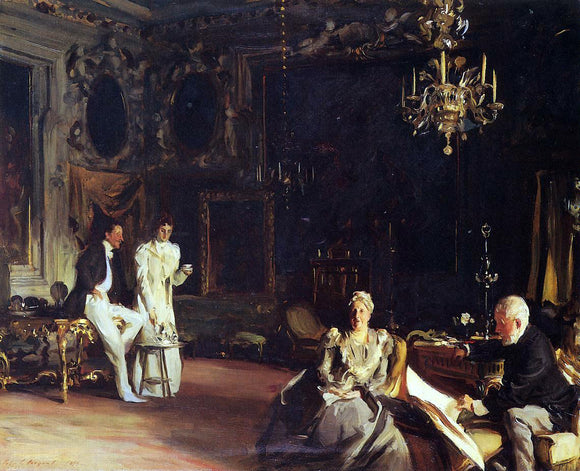  John Singer Sargent An Interior in Venice - Art Print