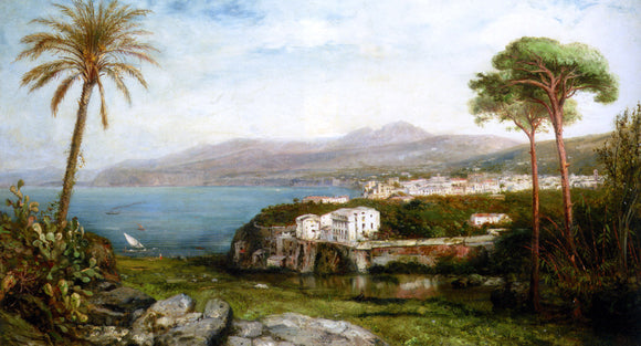  Jan-Baptiste Tetar Van Elven An Italian Costal Landscape - Art Print