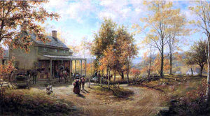  Edward Lamson Henry An October Day (also known as Cragsmoor Post Office) - Art Print