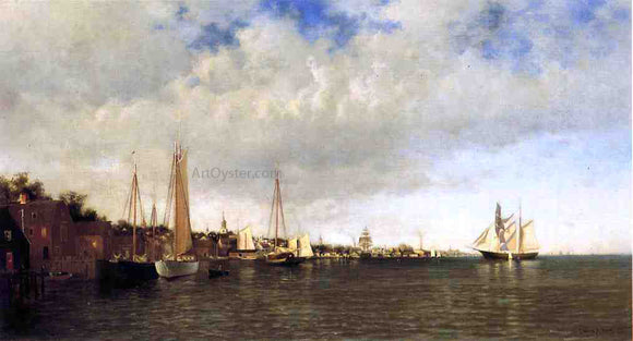  Francis A Silva An Old Town by the Sea, Glouceser Harbor - Art Print