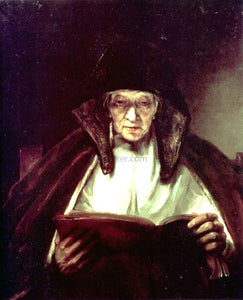  Rembrandt Van Rijn An Old Woman Reading - Art Print