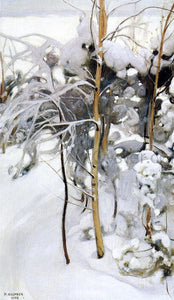  Pekka Halonen An Orchard in Winter - Art Print