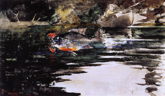  Winslow Homer An Unexpected Catch - Art Print