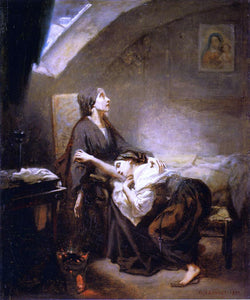  Octave Tassaert An Unfortunate Family (also known as Suicide) - Art Print