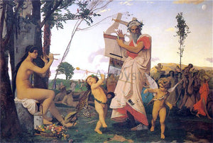  Jean-Leon Gerome Anacreon, Bacchus, and Amor - Art Print