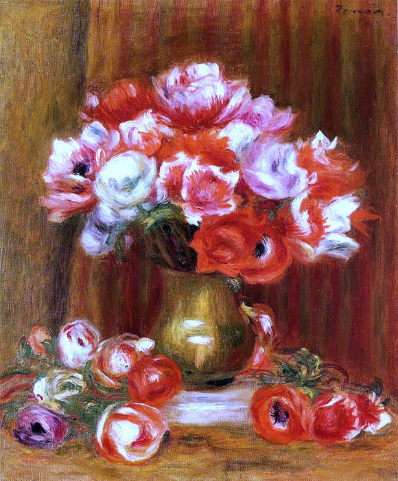  Pierre Auguste Renoir Anemones - Art Print