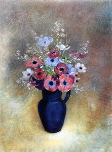  Odilon Redon Anemones in a Jug - Art Print