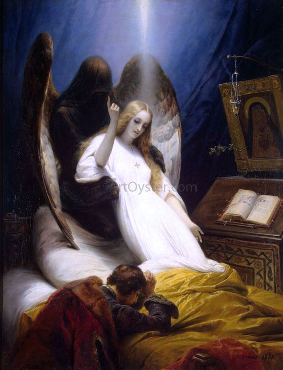  Horace Vernet Angel of Death - Art Print