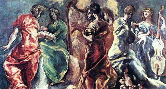  El Greco Angelic Concert - Art Print