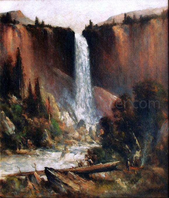  Thomas Hill Angler's Camp Below Nevada Falls - Art Print