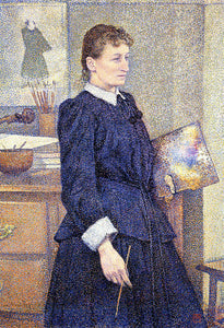  Theo Van Rysselberghe Anna Boch in Her Studio - Art Print