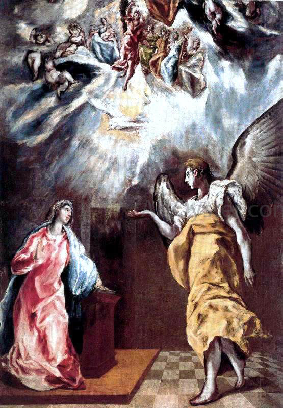  El Greco Annunciation - Art Print