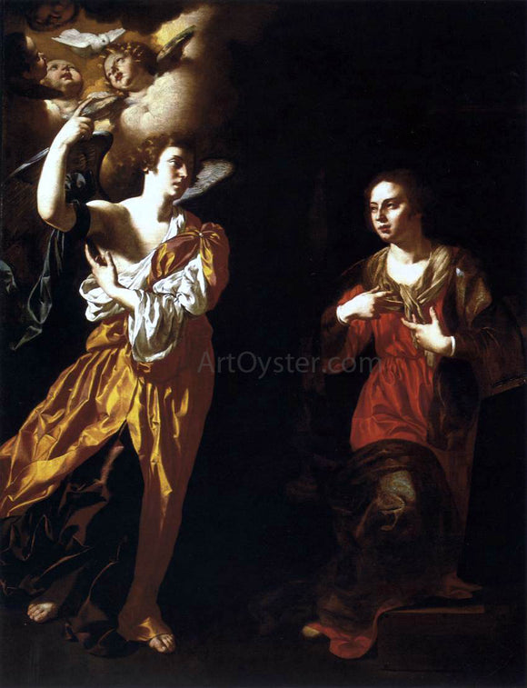  Paolo Domenico Finoglia Annunciation - Art Print