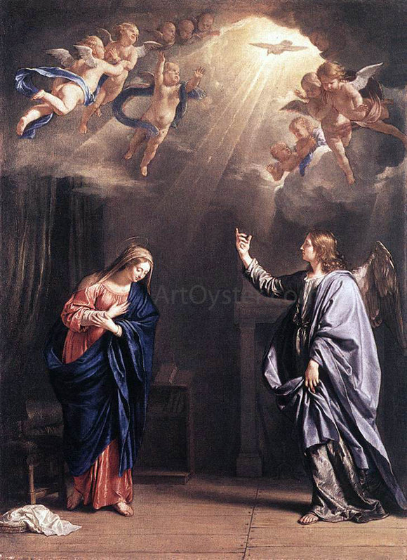  Philippe De Champaigne Annunciation - Art Print