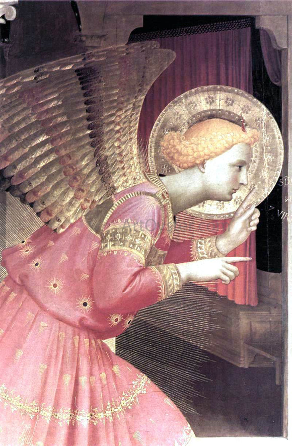  Fra Angelico Annunciation (detail 1) (The Cortona Altarpiece) - Art Print