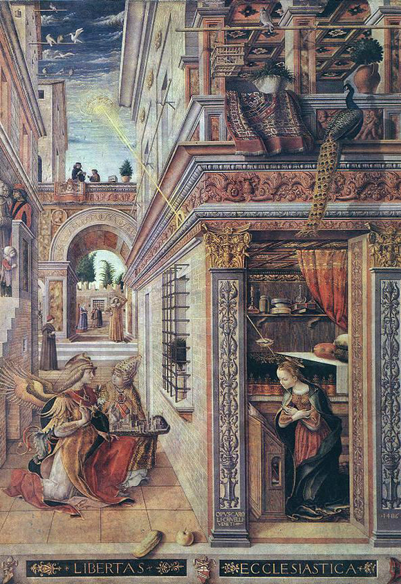  Carlo Crivelli Annunciation with St Emidius - Art Print