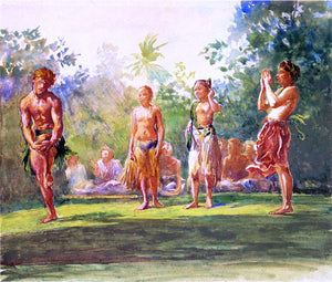  John La Farge Another Standing Dance (also known as Dance of the Very Young Girls) - Art Print