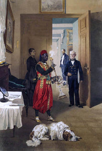  Mihaly Zichy Ante-Room in the Imperial Palace at Tsarskoye Selo - Art Print