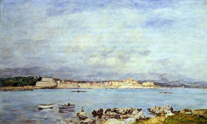  Eugene-Louis Boudin Antibes, Vue pris de la salis - Art Print